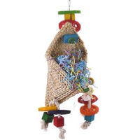 Produktbild von HappyBird Intelligenzspielzeug Zauberhut aus Naturmaterial für Papageien und Großsittiche