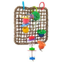 Produktbild von HappyBird Kletternetz für Papageien aus Naturmaterial in Bunt - 1 Stk.
