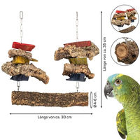 Produktbild von HappyBird Kork-Schaukel für Papageien und Großsittiche aus Naturkork