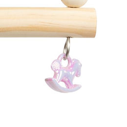 HappyBird Lavender Perch Swing Vogelschaukel aus Holz für Papageien in Lila – Bild 1 von 4