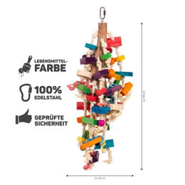 Produktbild von HappyBird Papageienspielzeug Happy Twister Schaukel aus Holz in Bunt - 1 Stk.