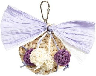 HappyBird Schredder Purple Flutter Disk Intelligenzspielzeug für Papageien aus Naturmaterial in Lila – Bild 1 von 2