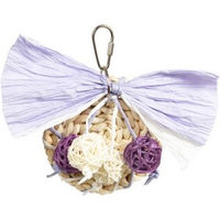 Produktbild von HappyBird Schredder Purple Flutter Disk Intelligenzspielzeug für Papageien aus Naturmaterial in Lila