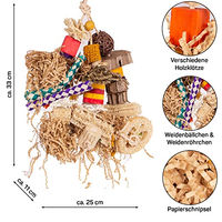 Produktbild von HappyBird Shred Clutter Happy Nature Intelligenzspielzeug aus Naturmaterial für Papageien und Wellensittiche
