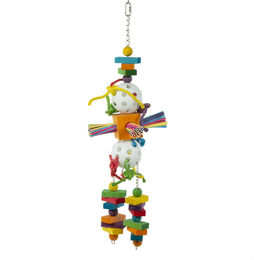 HappyBird Willy Nilly XL Intelligenzspielzeug für Papageien aus Holz bunt – Bild 1 von 4