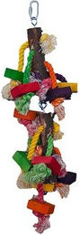 HappyBird Wood Fun Papageienspielzeug aus Holz in Bunt mit ca. 16 x 14 x 45 cm – Bild 1 von 4