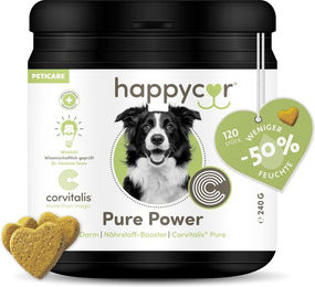 Produktbild von happycor Pure Power Nährstoff-Booster Funktionssnack für alle Altersstufen zur Unterstützung von Immunsystem und Magen-Darm-Trakt 240g