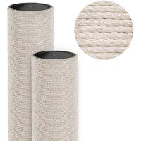 Produktbild von Happypet Ersatzstamm für Kratzbaum aus Sisal in Beige mit M10 Gewinde und Ø 18 cm Durchmesser