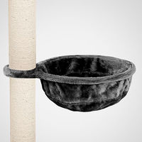 Produktbild von HAPPYPET Katzenhängematte für Kratzbaum XL aus Plüsch Ø40 cm in Grau