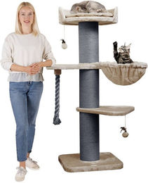 Happypet Kratzbaum Cooper für Katzen mit Spielseil und Spielball in 150 cm Höhe – Bild 1 von 4