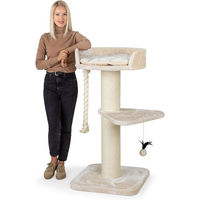 Produktbild von HAPPYPET Kratzbaum für Katzen XXL in Beige mit Polyester-Bezug