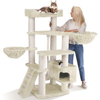 Produktbild von HAPPYPET Kratzbaum Jacob XXL für Katzen in Beige mit Sisalsäulen