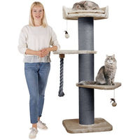 Produktbild von HAPPYPET Premium Kratzbaum Freddy für Katzen in Cappuccino mit Sisal und Spielzubehör