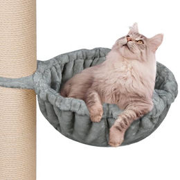 HAPPYPET Universal XXL Liegemulde für Katzen Ø 45 cm Grau – Bild 1 von 5
