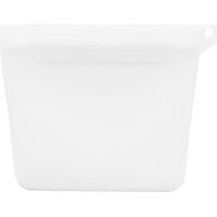 Produktbild von Happypilot Silikon Futterbeutel für Hunde und Katzen wasserdicht weiß - 12,5 cm