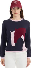 Harcour Haras Kaschmir Pullover Damen Marineblau Größe S – Bild 1 von 1