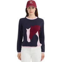 Produktbild von Harcour Haras Kaschmir Pullover Damen Marineblau Größe S