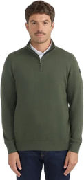 Harcour Parmo Herren Pullover Winter Baumwoll-Woll-Mix Silber Grün Größe M – Bild 1 von 1