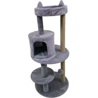 Produktbild von Hardin Kratzbaum für Katzen in Grau mit Sisal, 48 x 48 x 111 cm