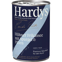 Produktbild von Hardys Hundefutter Hühner Frikassee mit Spargel und Pilzen Stückchen in Sauce 6x400g