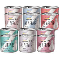 Produktbild von Hardys Love Affair Getreidefreies Nassfutter Mixpaket 12x200g/185g ohne Zucker und Konservierungsstoffe