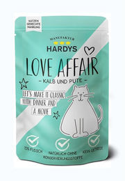 Produktbild von Hardys Love Affair Hundefutter Kalb und Pute getreidefrei 24x100g