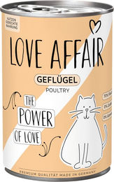 Produktbild von Hardys LOVE AFFAIR Katzen Nassfutter Geflügel Paté für erwachsene Katzen getreidefrei ohne Zucker 6 x 400 g