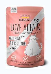 Hardys Love Affair Katzen Nassfutter Lachs & Forelle Paté Getreidefrei Adult 12x100g - 12 x 100 g – Bild 1 von 2