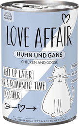 Produktbild von Hardys LOVE AFFAIR Katzen Nassfutter Paté Huhn Gans Fasan Geflügel Adult Getreidefrei 6 x 400 g