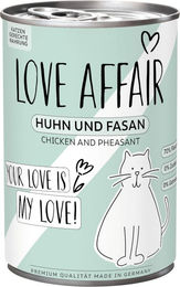 Produktbild von Hardys LOVE AFFAIR Katzen Nassfutter Paté Huhn Gans Fasan Getreidefrei Ohne Zucker 6 x 400 g