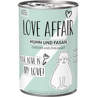 Produktbild von Hardys LOVE AFFAIR Katzen Nassfutter Paté Huhn Gans Fasan Getreidefrei Ohne Zucker 6 x 400 g