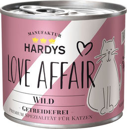 Hardys Love Affair Katzen Nassfutter Wild Pastete Getreidefrei Ohne Zucker Adult 6 x 200 g - 6 x 200 g – Bild 1 von 2