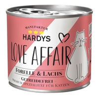 Produktbild von Hardys Love Affair Katzennassfutter Forelle und Lachs getreidefrei 12x185 g - 185 g