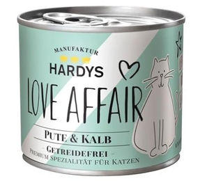 Hardys Love Affair Katzennassfutter Kalb und Pute Paté für erwachsene Katzen getreidefrei 12 x 200 g - 6 x 200 g – Bild 1 von 3