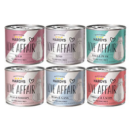 Produktbild von Hardys Love Affair Mixpaket Getreidefrei Ohne Konservierungsstoffe Ohne Zucker 6x200g/185g