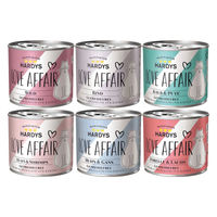 Produktbild von Hardys Love Affair Mixpaket Getreidefrei Ohne Konservierungsstoffe Ohne Zucker 6x200g/185g