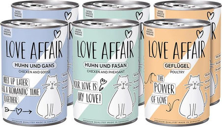 Hardys Love Affair Mixpaket Hundepaté Geflügel Huhn Gans Fasan getreidefrei 6x400g – Bild 1 von 2