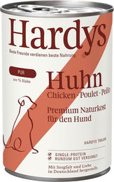 Produktbild von Hardys PUR Hundefutter Huhn getreidefrei und hypoallergen 12x400g - 12 x 400 g