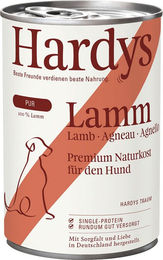Produktbild von Hardys PUR Lamm Getreidefrei Monoprotein Hundefutter Dose 6x400g - 6 x 400 g