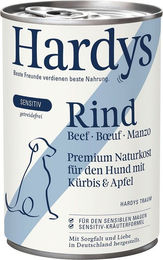 Produktbild von Hardys SENSITIV Hundefutter Rind mit Kürbis und Apfel getreidefrei 12x400g