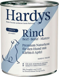 Produktbild von Hardys SENSITIV Hundefutter Rind mit Kürbis und Apfel getreidefrei 12x800g