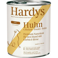 Produktbild von Hardys VITAL Hundefutter Huhn mit Kürbis und Birne mit hohem Fleischanteil 12x800g