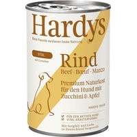 Produktbild von Hardys VITAL Hundefutter Rind mit Zucchini und Apfel mit hohem Fleischanteil 12x400g
