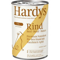 Produktbild von Hardys VITAL Hundefutter Rind mit Zucchini und Apfel mit hohem Fleischanteil 6x400g