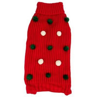 Produktbild von Harry Barker Holiday Bommelpullover für Hunde rot Größe S aus Acryl