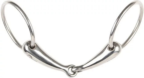 Harry's Horse 2-Ring-Gebiss aus Edelstahl für Pferde in Silber Größe M – Bild 1 von 2
