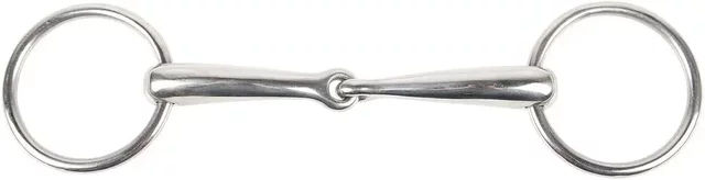 Harry's Horse 2-Ring-Gebiss aus Edelstahl in Silber Größe M – Bild 1 von 2