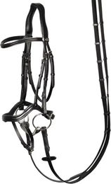 Harry's Horse Anatomic Reittrense aus Leder für Pferde in Schwarz – Bild 1 von 4