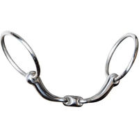 Produktbild von Harry's Horse Anatomisch geformtes doppelt gebrochenes 2-Ring-Pferdegebiss aus Edelstahl 14mm