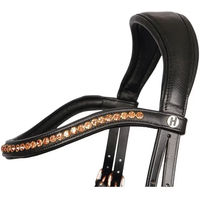 Produktbild von Harry's Horse Anatomischer Trensenzaum aus Leder in Rosegold für Warmblut